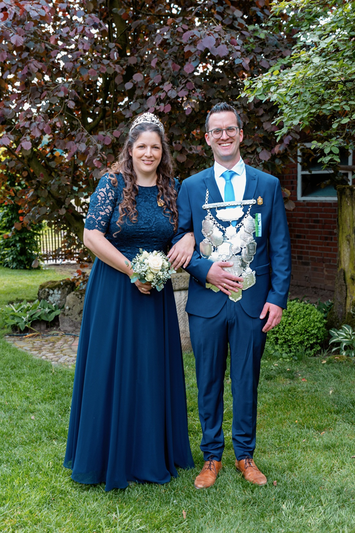 König Johannes Wilger und Königin Carolin Ehling.